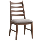 ACME Mayah Gray Linen Walnut Side Chair (Set-2) Model DN04171